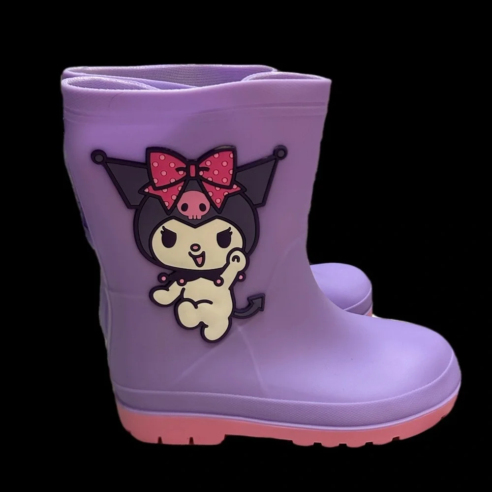 Kuromi Girls Purple Character Rain Boots 37-38